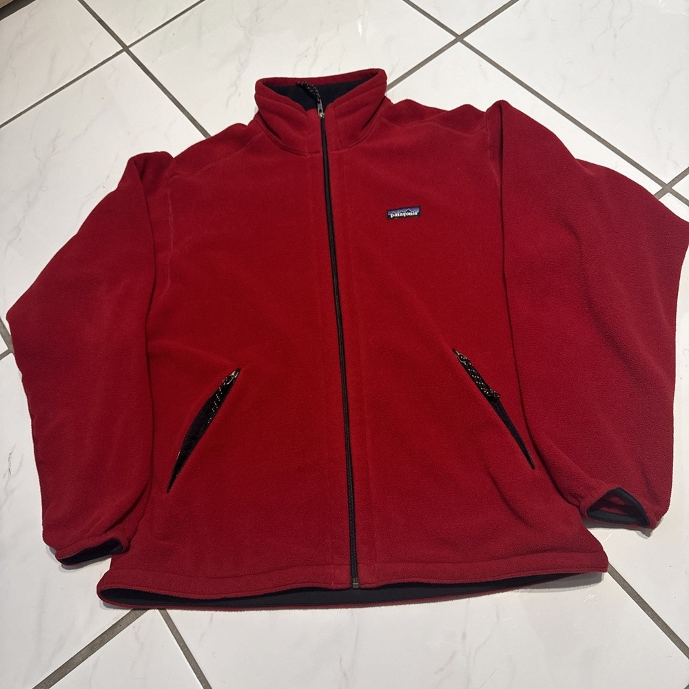 NWOT VTG Patagonia Jacket Mens M Zip Fleece Jacket Sweater USA 90s Synchylla